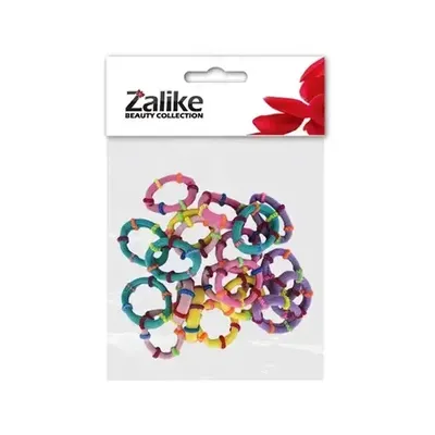 Elástico Para Cabelos Zalike Lírio Com 20 Unidades